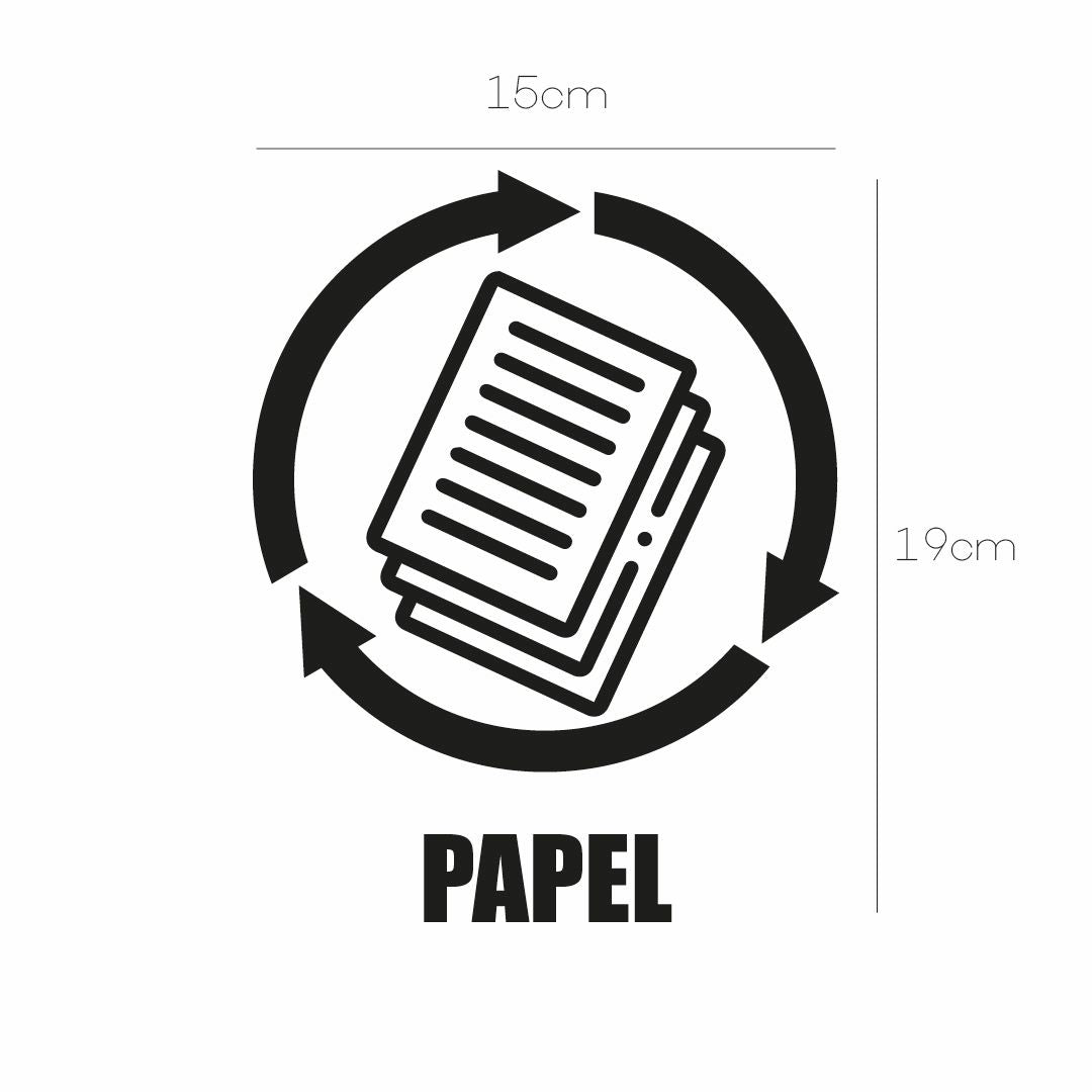 Vinil para bote de basura para papel