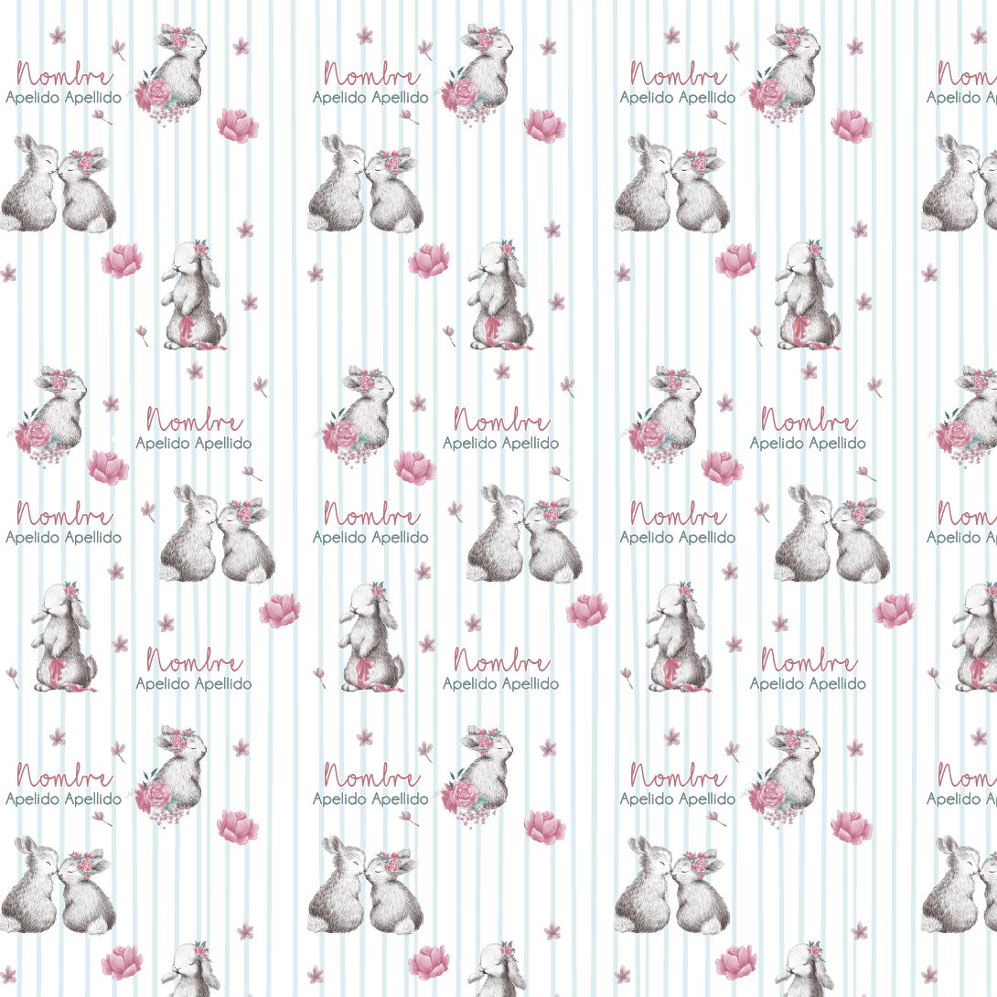 Flores y conejos 436