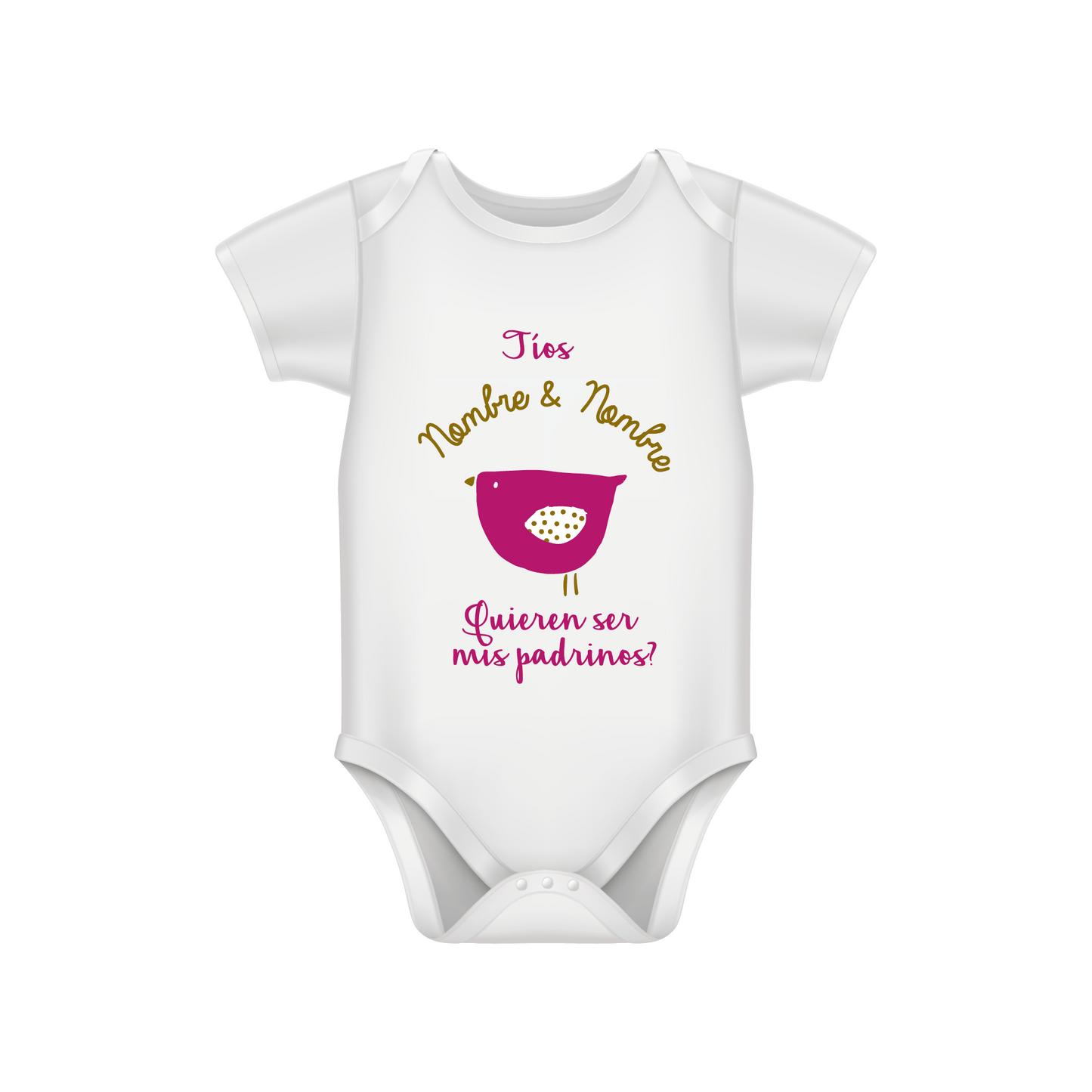 Tíos, ¿Quieren ser mis padrinos? pájaro