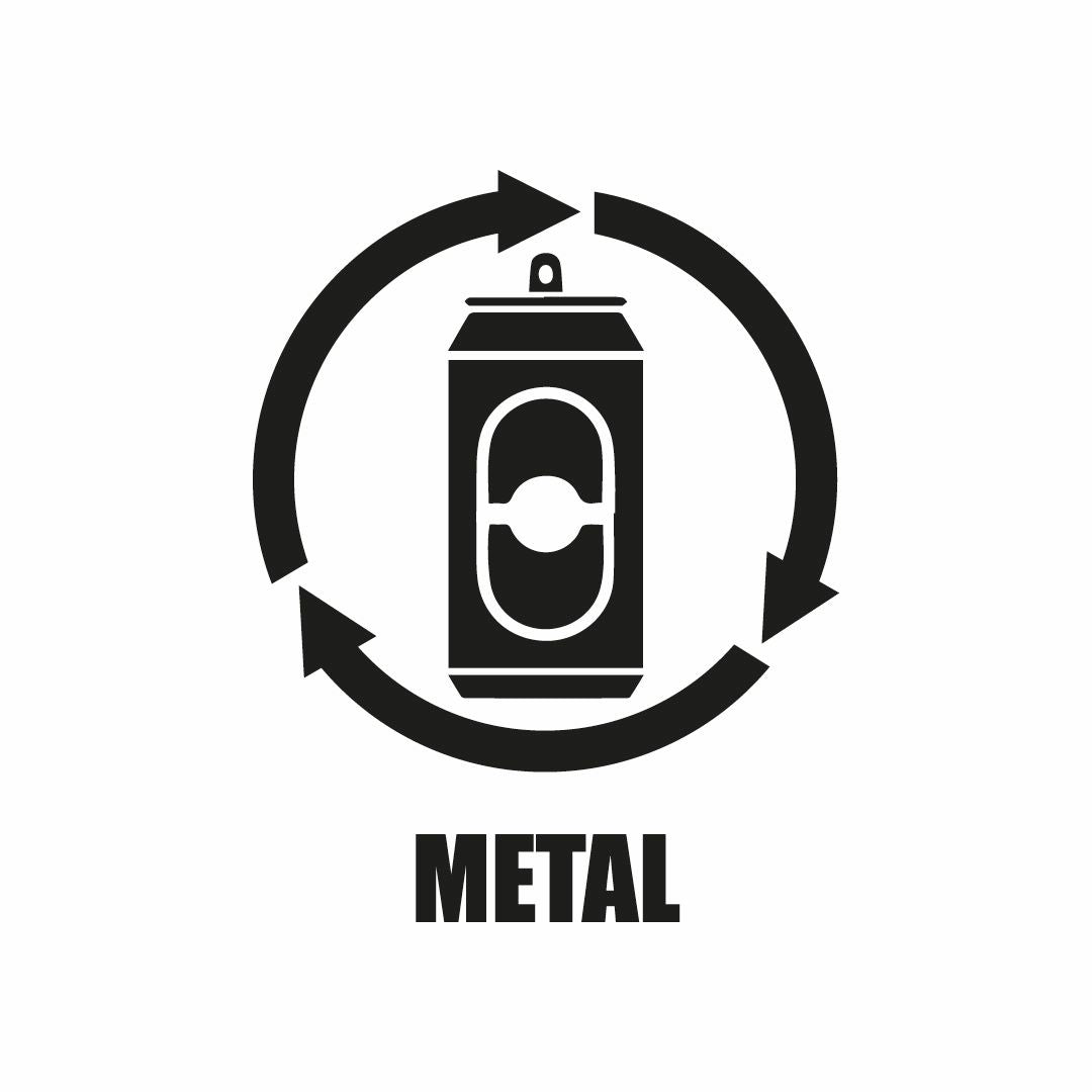 Vinil para bote de basura para metal