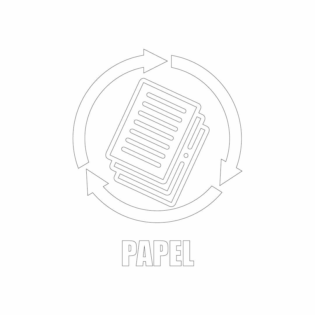 Vinil para bote de basura para papel