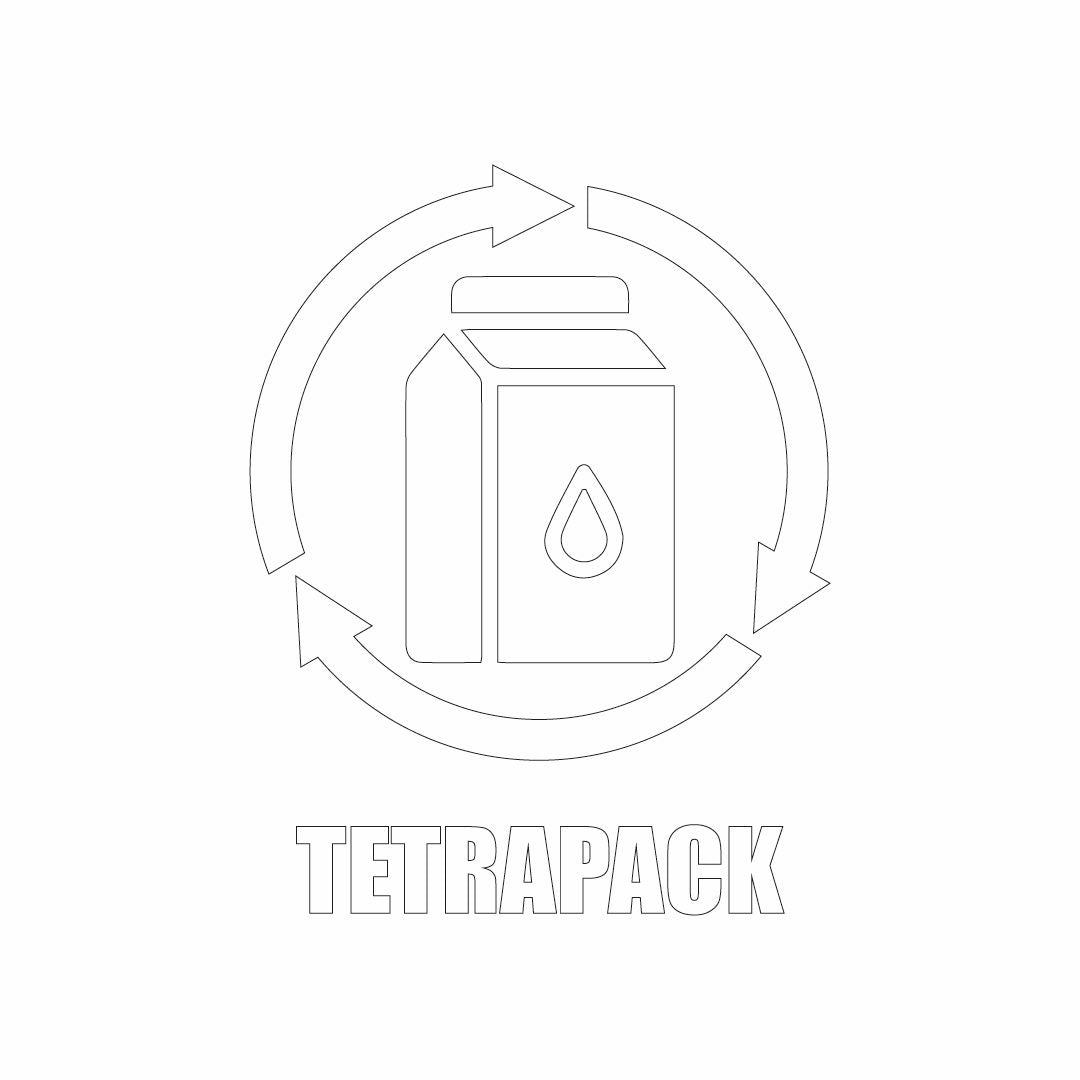 Vinil para bote de basura para tetrapack