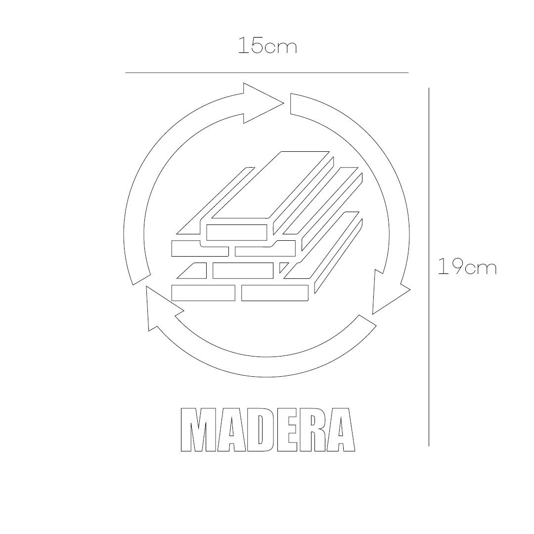 Vinil para bote de basura para madera