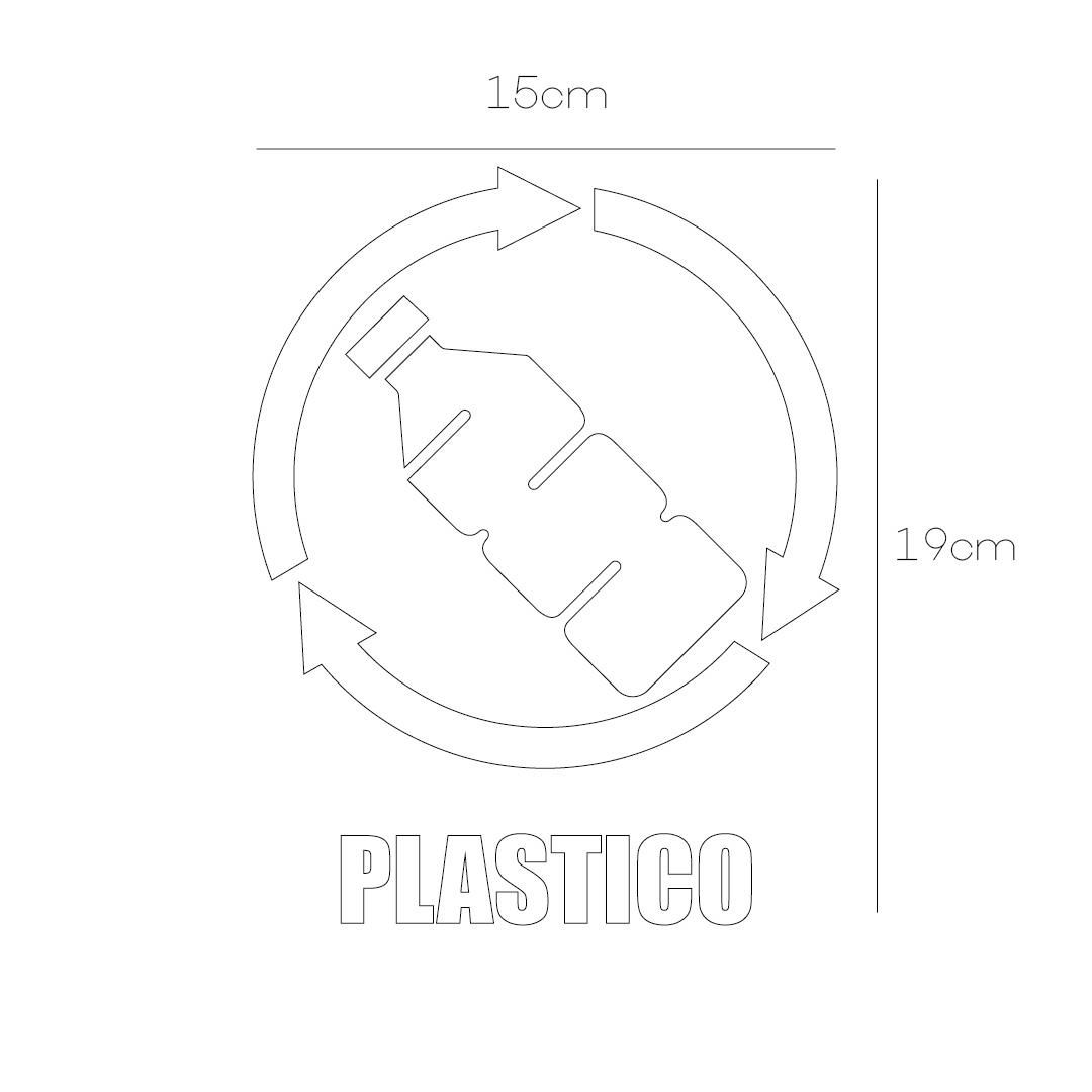 Vinil para bote de basura para plástico