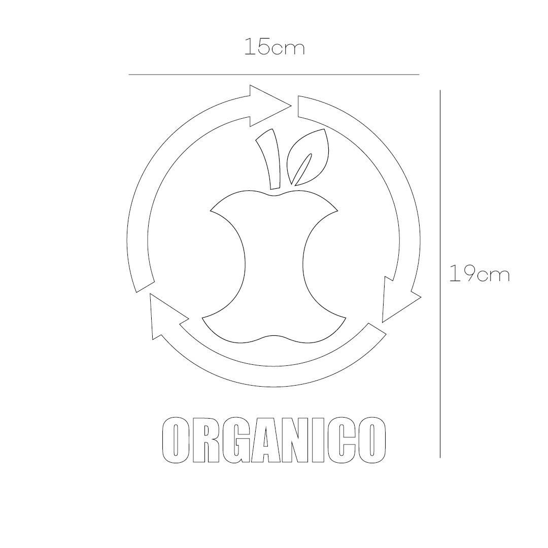 Vinil para bote de basura para orgánico