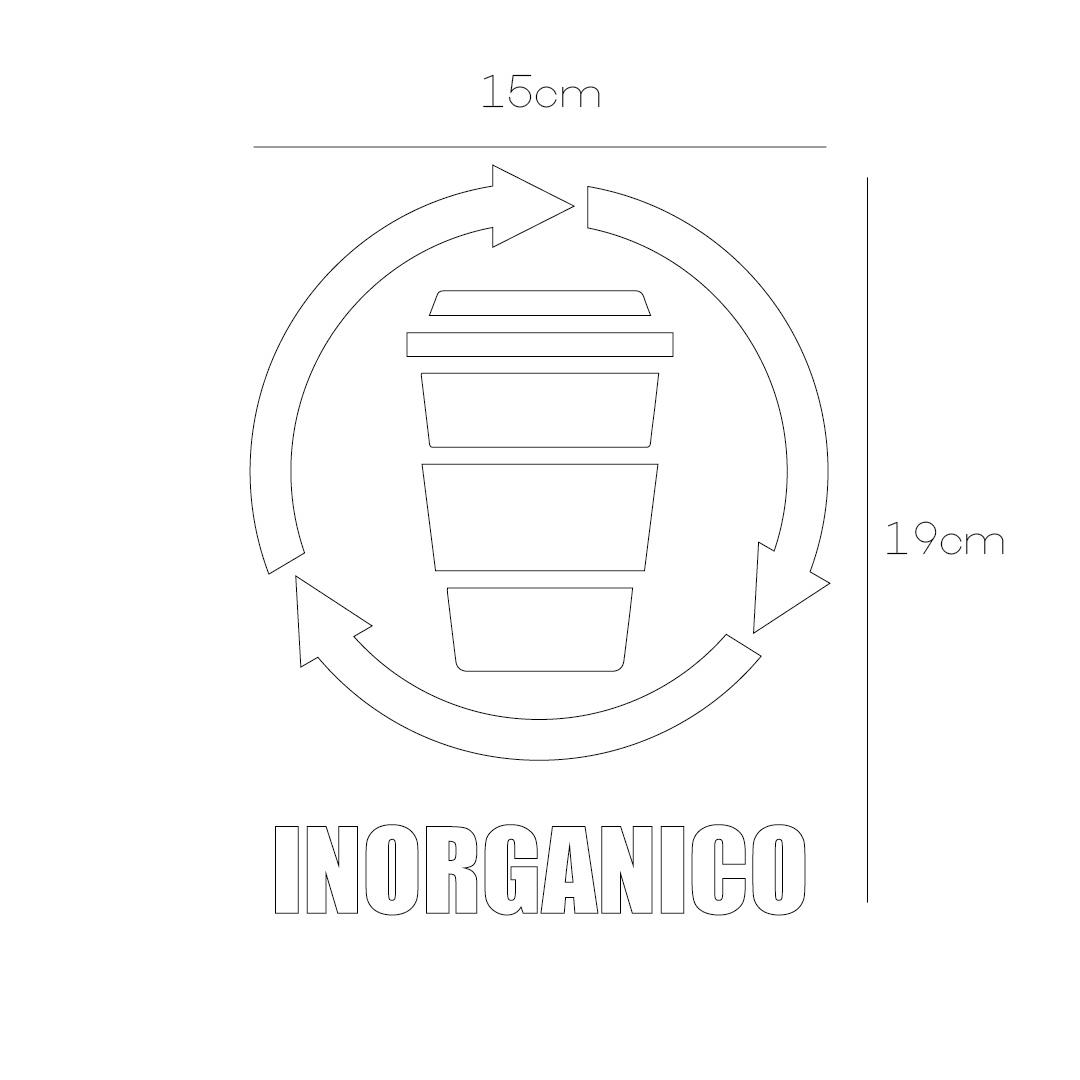 Vinil para bote de basura para inorgánico