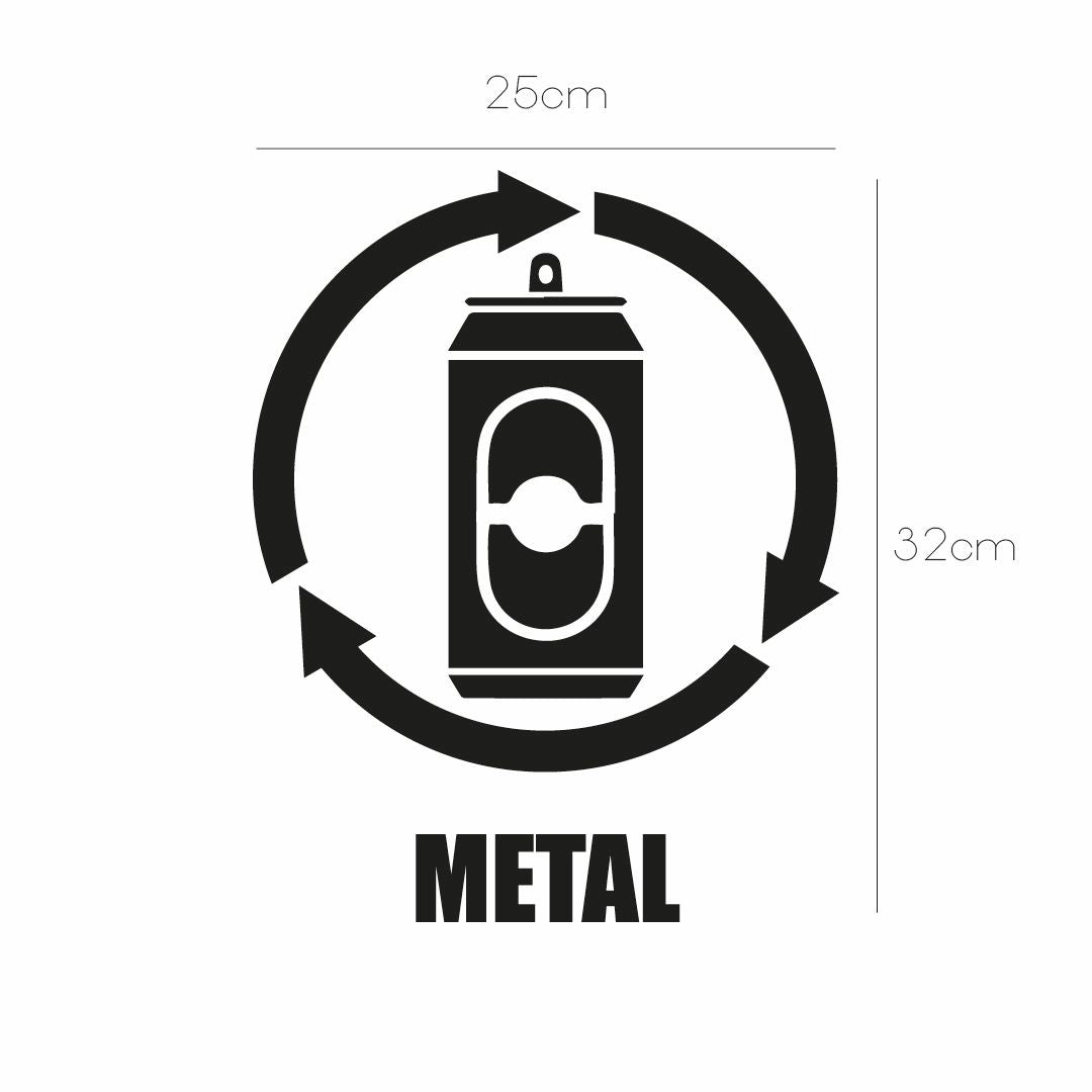 Vinil para bote de basura para metal
