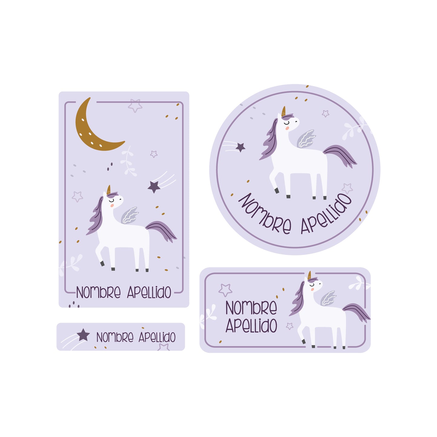 Unicornio lila