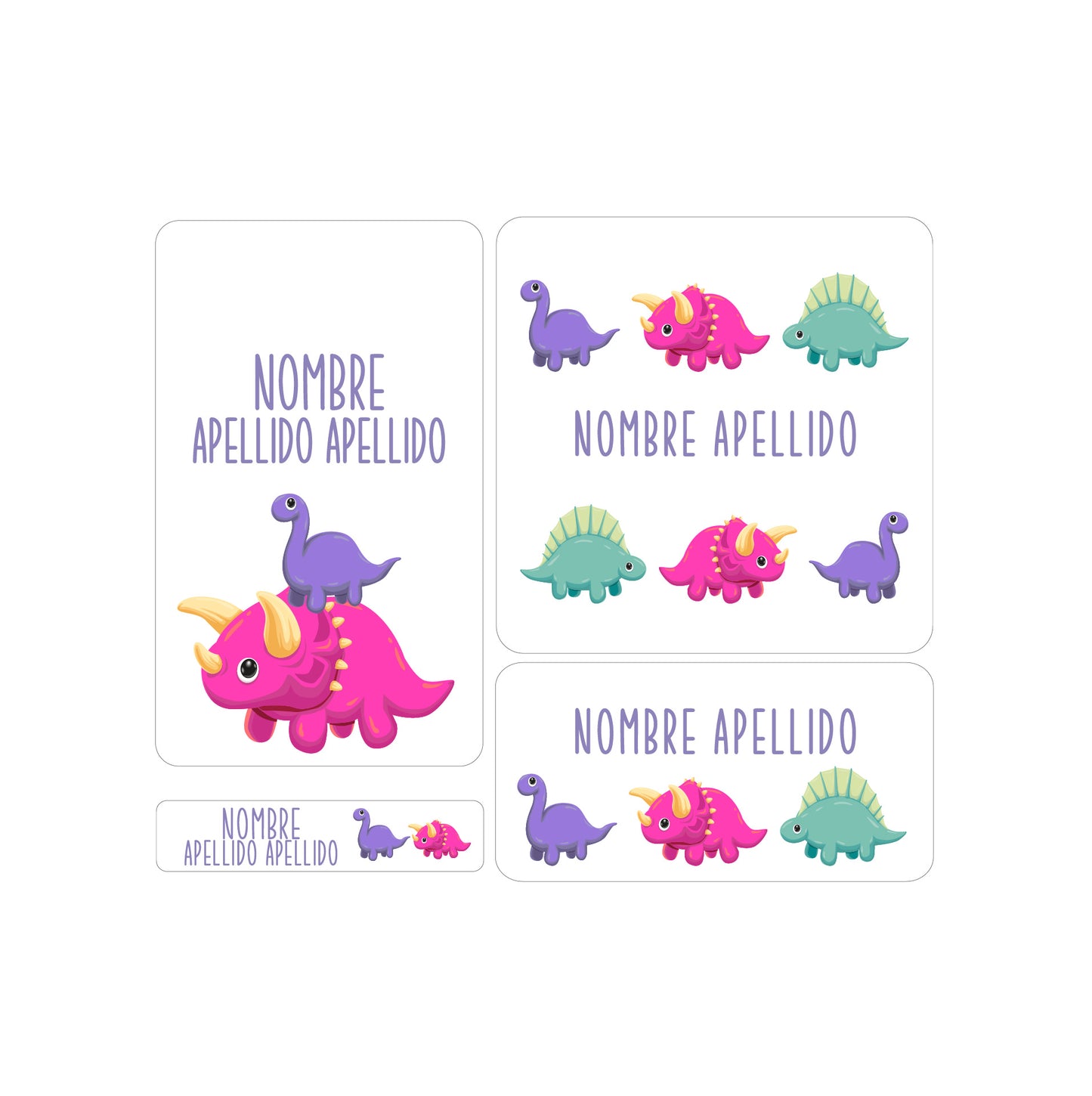 etiquetas escoalres, dinosaurios, dinosaurs