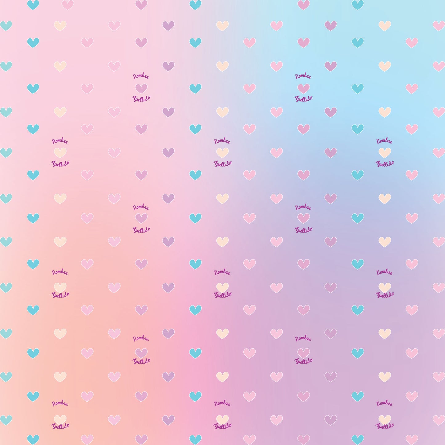 Corazones tornasol 145