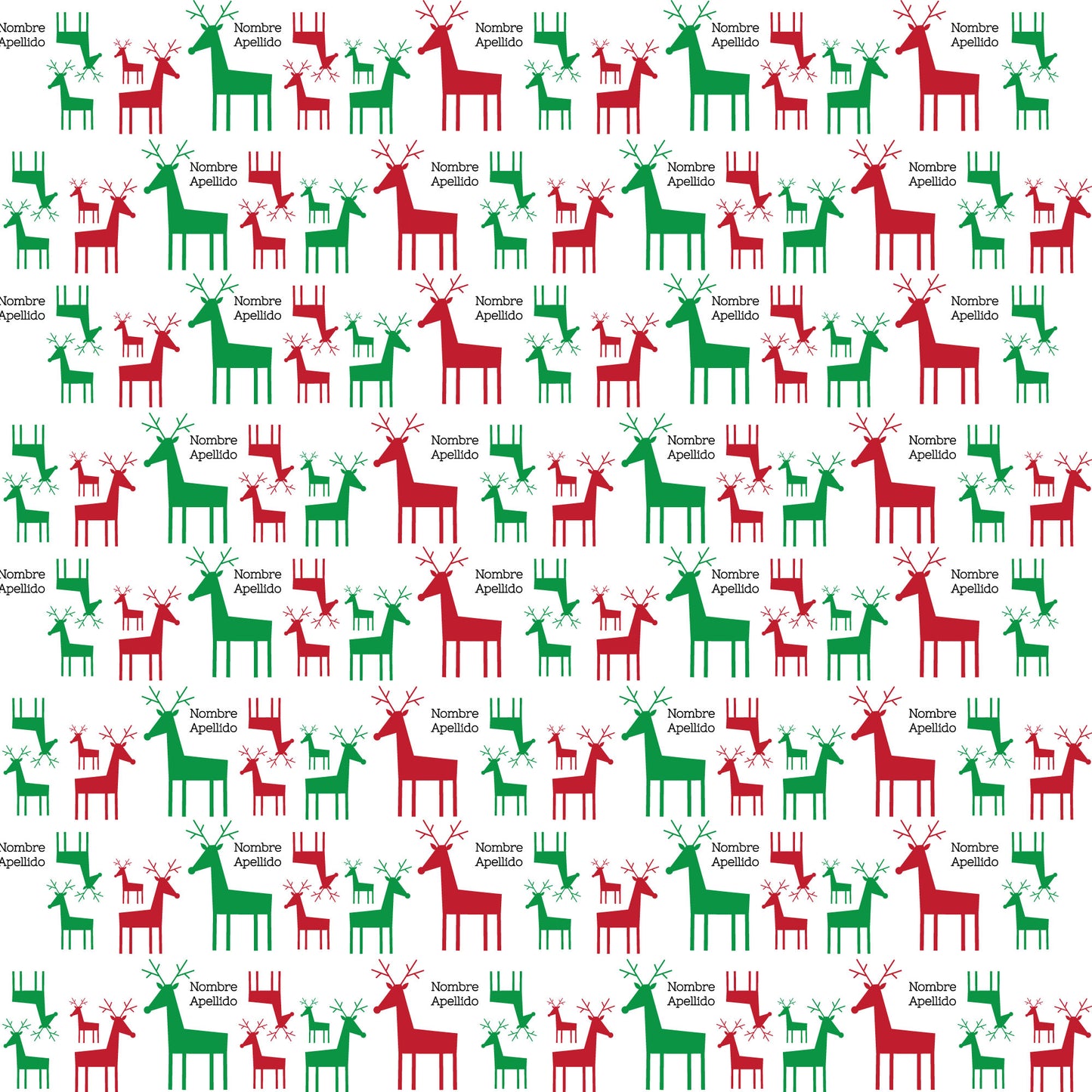 Renos de navidad rojo y verde 170