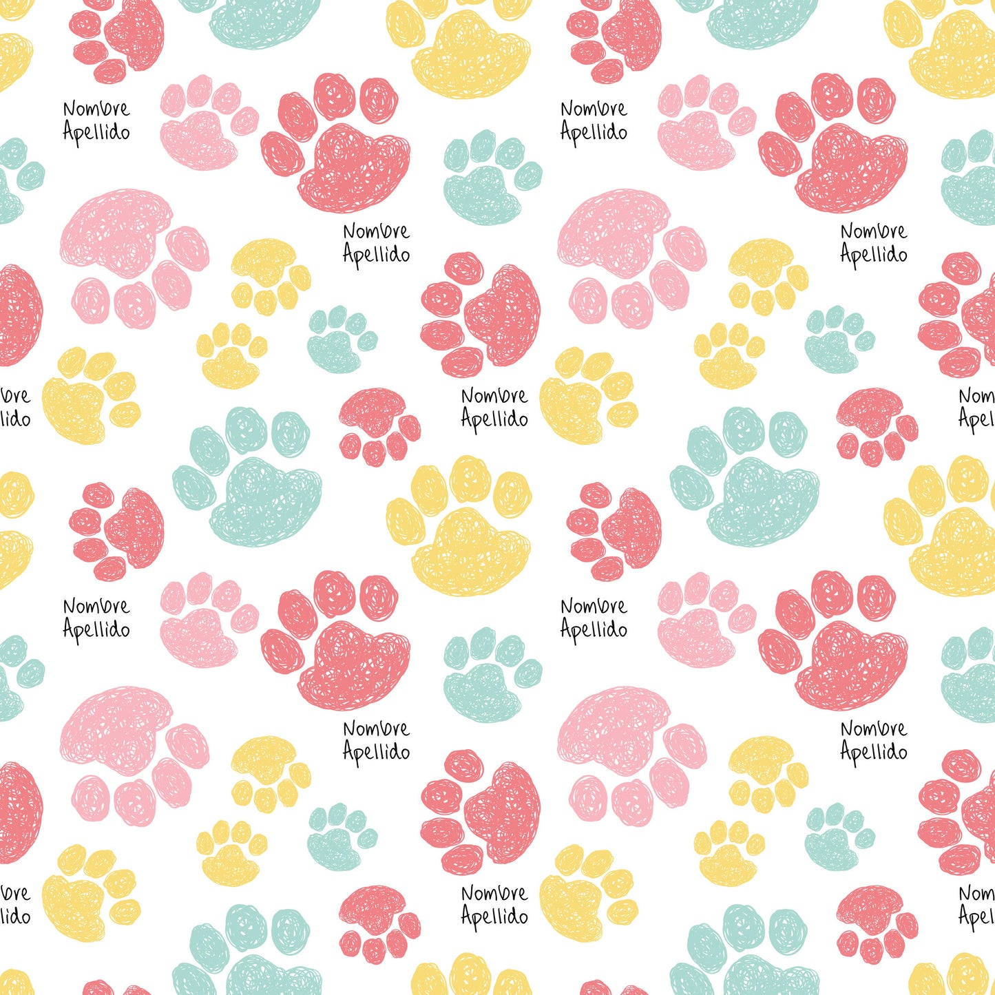 Huellitas de cachorro color pastel 179