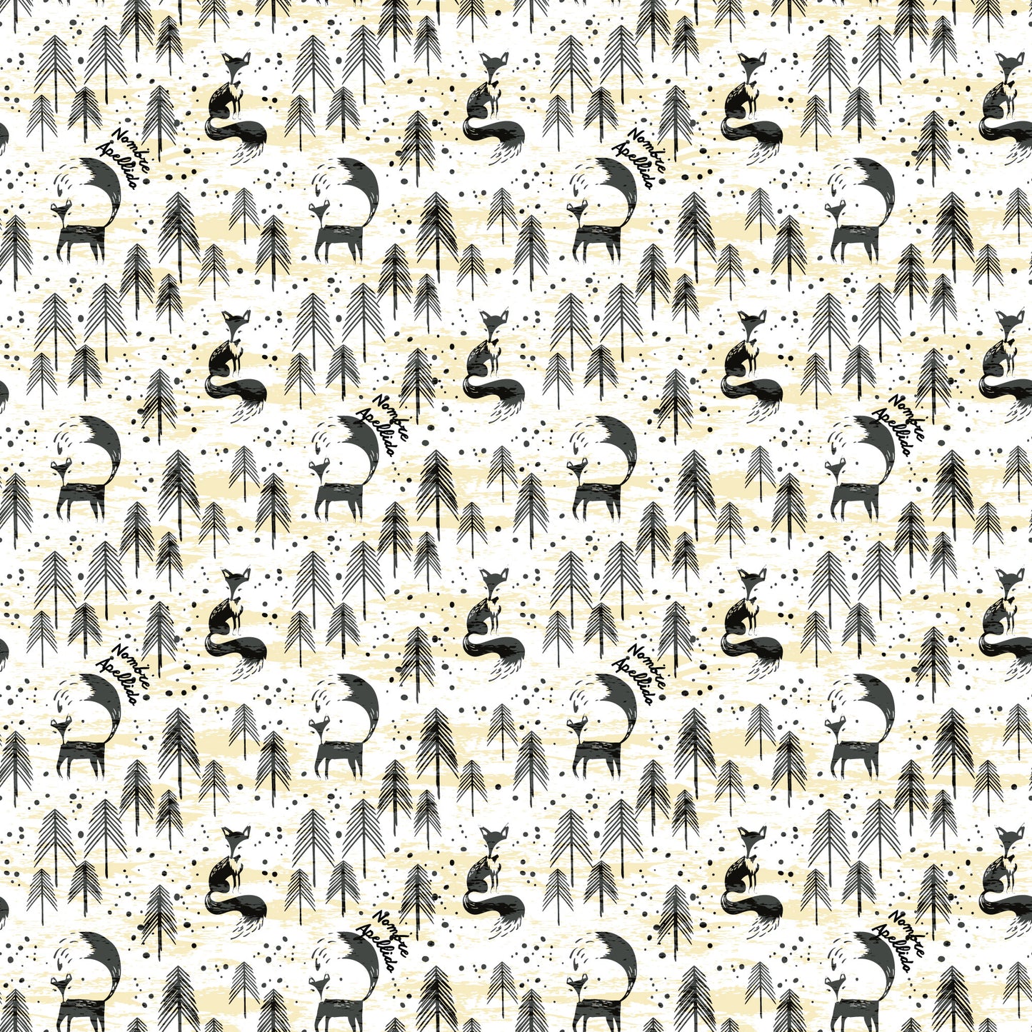 Bosque y fox blanck and white 212