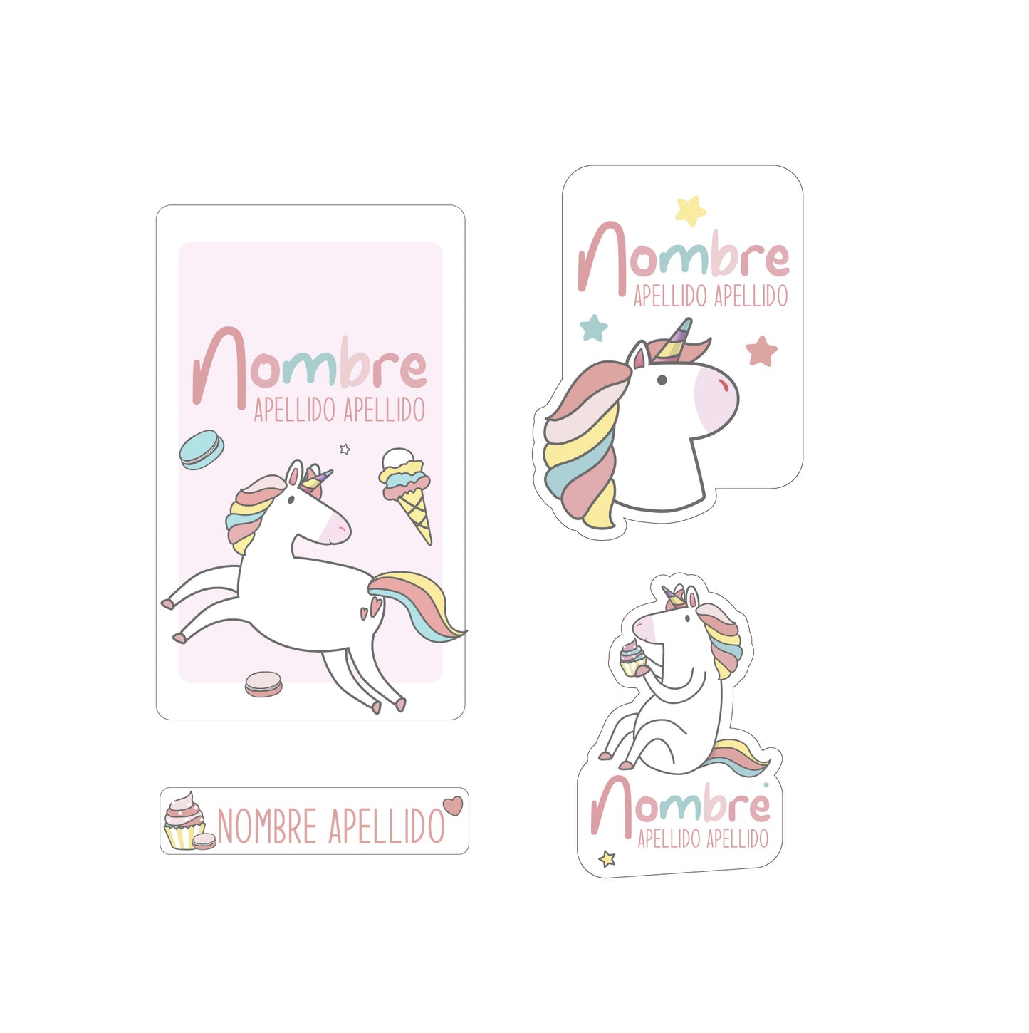 Unicornio con nieve
