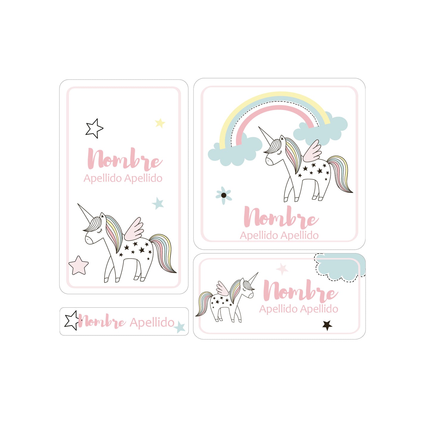 Unicornio con copete