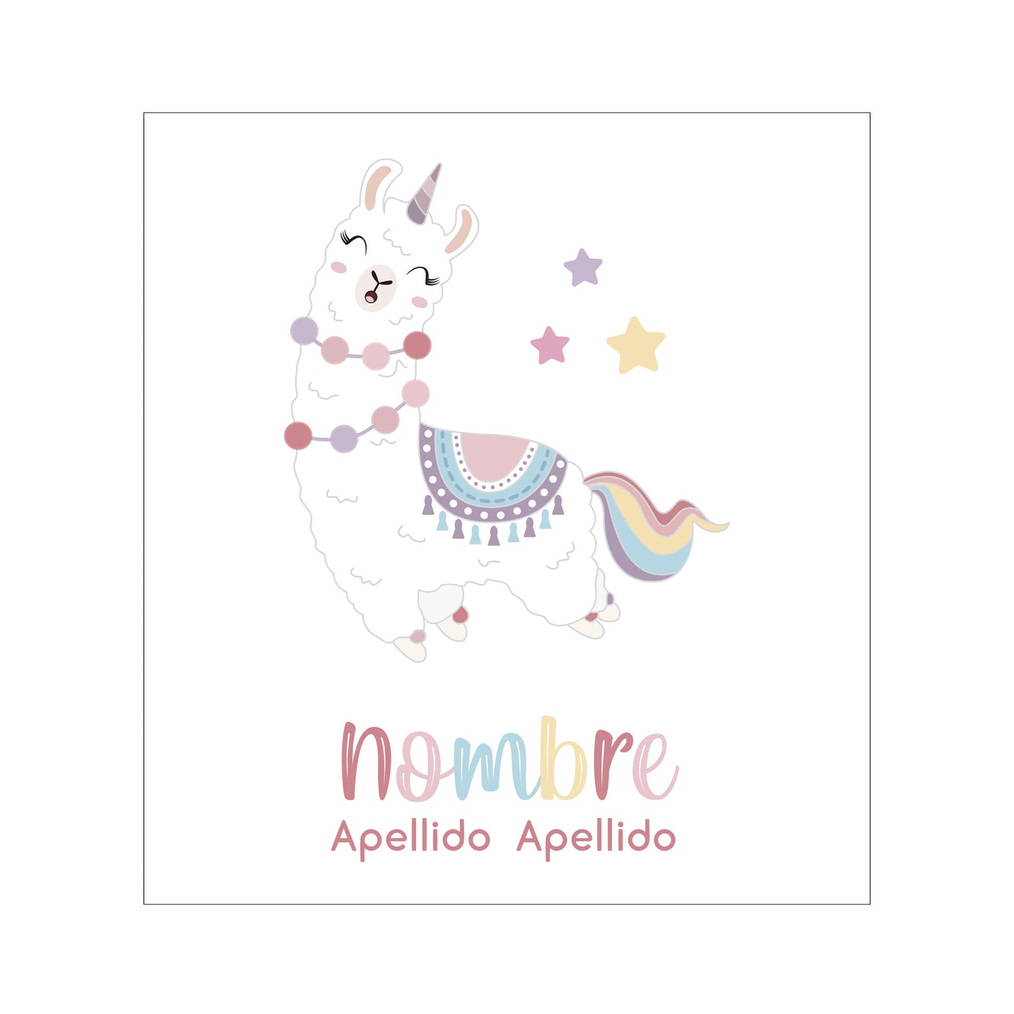 Llama pastel
