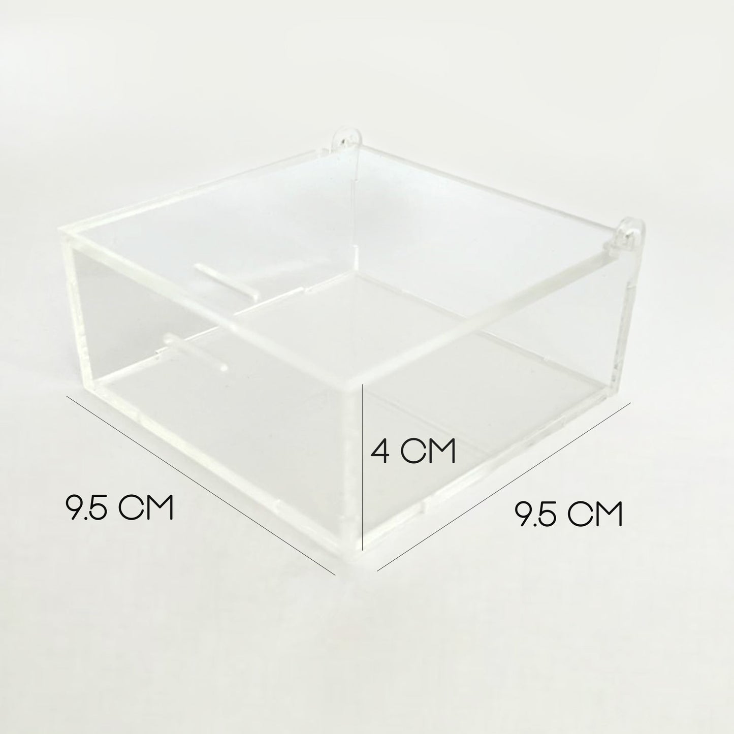 Caja de acrílico para tarjetas de agradecimiento