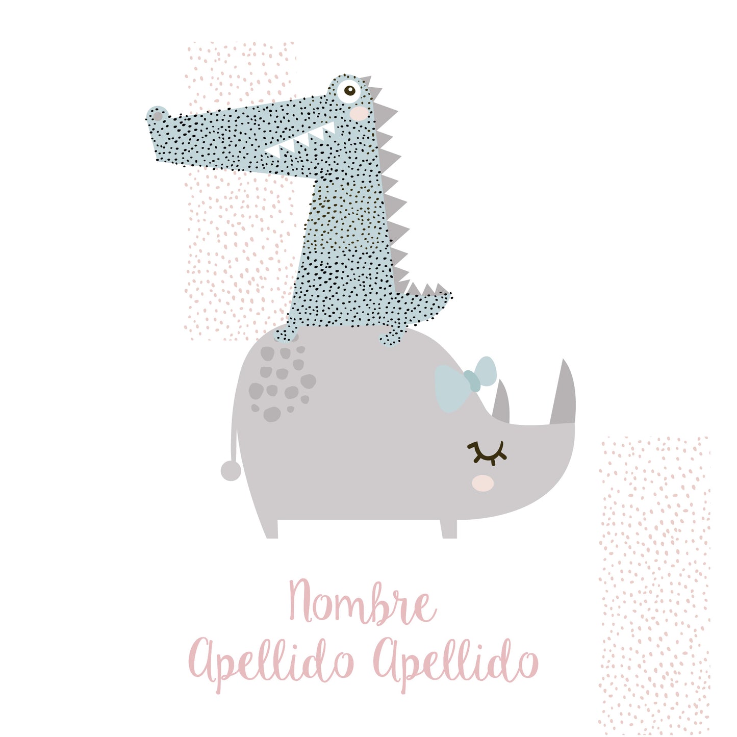 Cocodrilo y animalitos