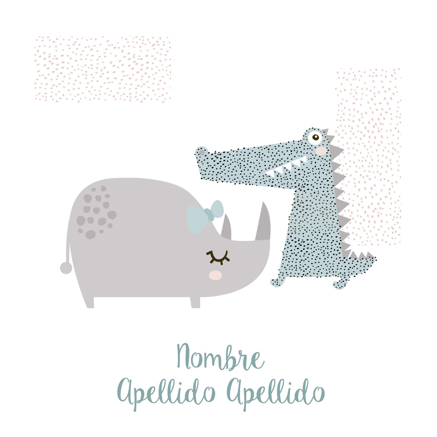 Cocodrilo y animalitos