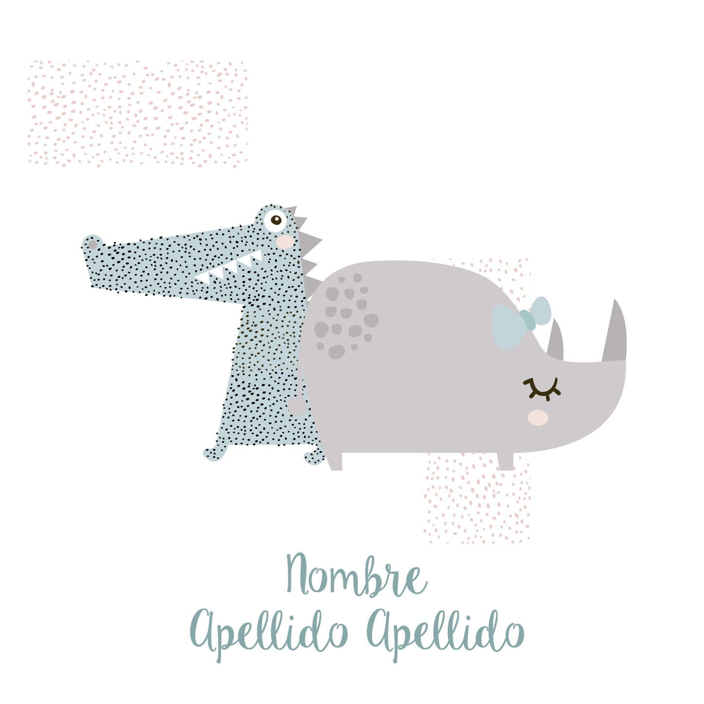 Cocodrilo y animalitos
