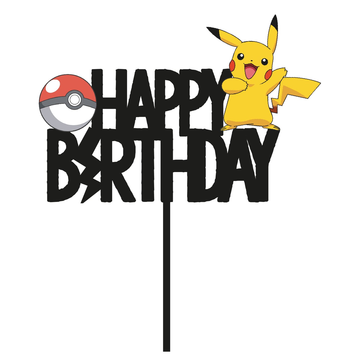 Cake Topper - Feliz Cumpleaños 01