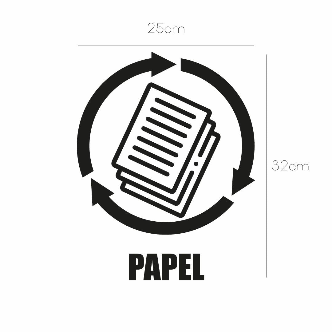 Vinil para bote de basura para papel