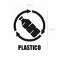 Vinil para bote de basura para plástico