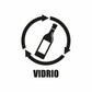 Vinil para bote de basura para vidrio