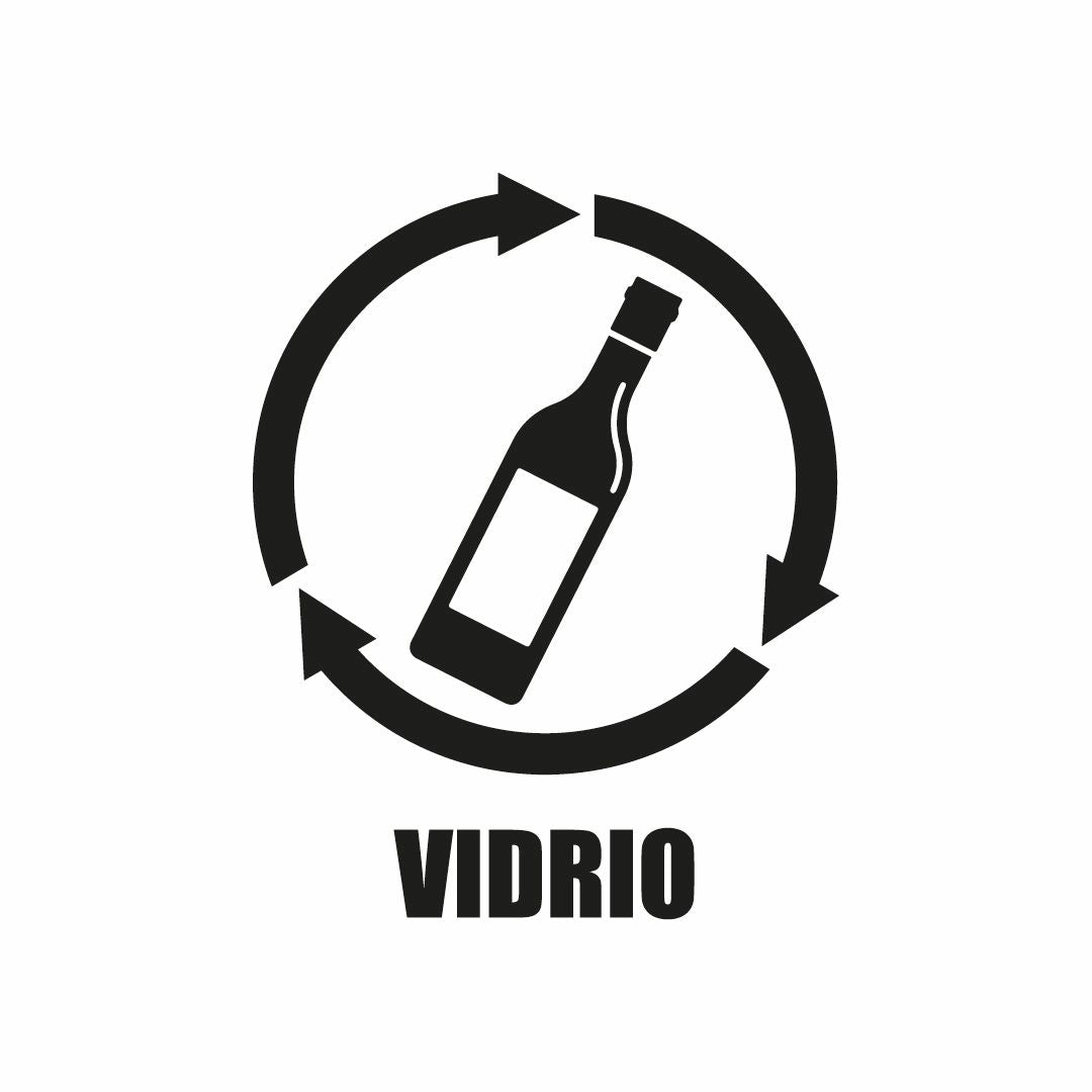 Vinil para bote de basura para vidrio