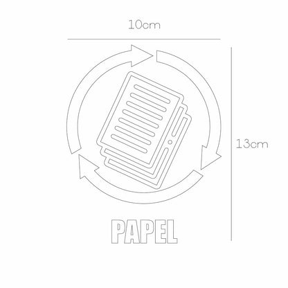 Vinil para bote de basura para papel