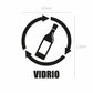 Vinil para bote de basura para vidrio
