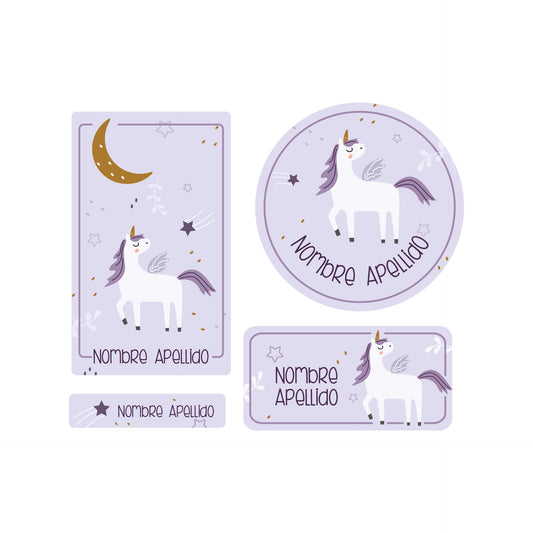 Unicornio lila