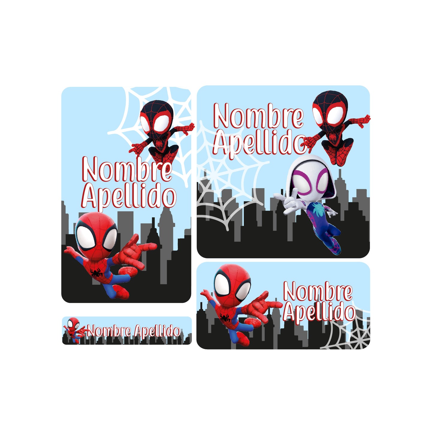 etiquetas escolares, spider man, super heroes, super heroes, spiderman, spidy and friends